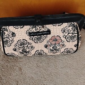 Petunia Pickle Bottom Black and Cream Floral Baby Bag